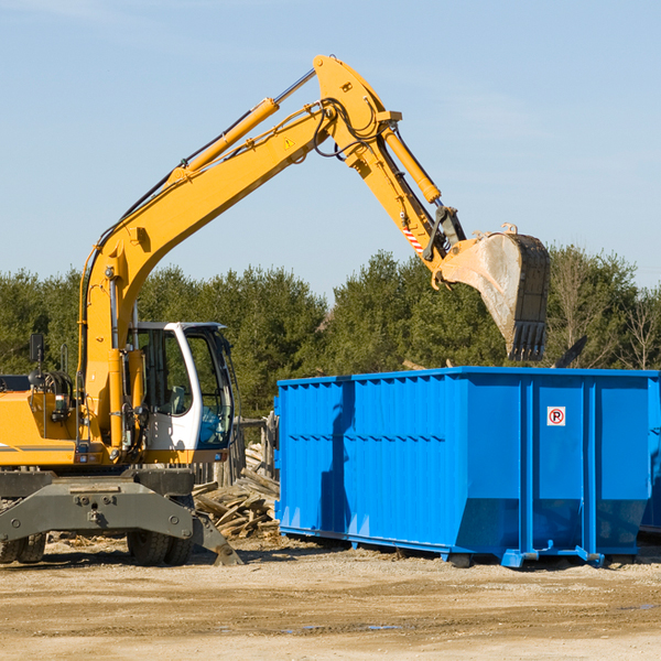 are there any restrictions on where a residential dumpster can be placed in Mercer County NJ